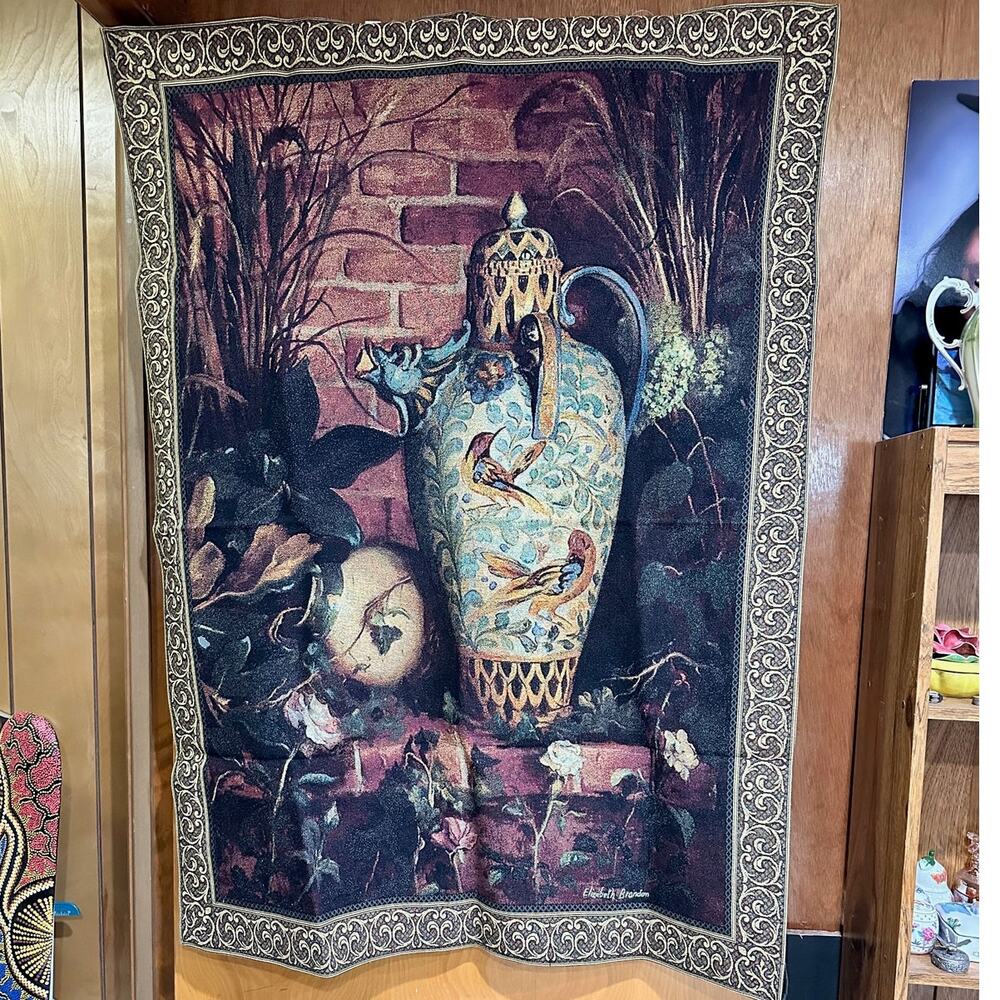 Riddle Home & Gift  Elizabeth Brandon Woven Tapestry Wall Hanging - 50" x 40"